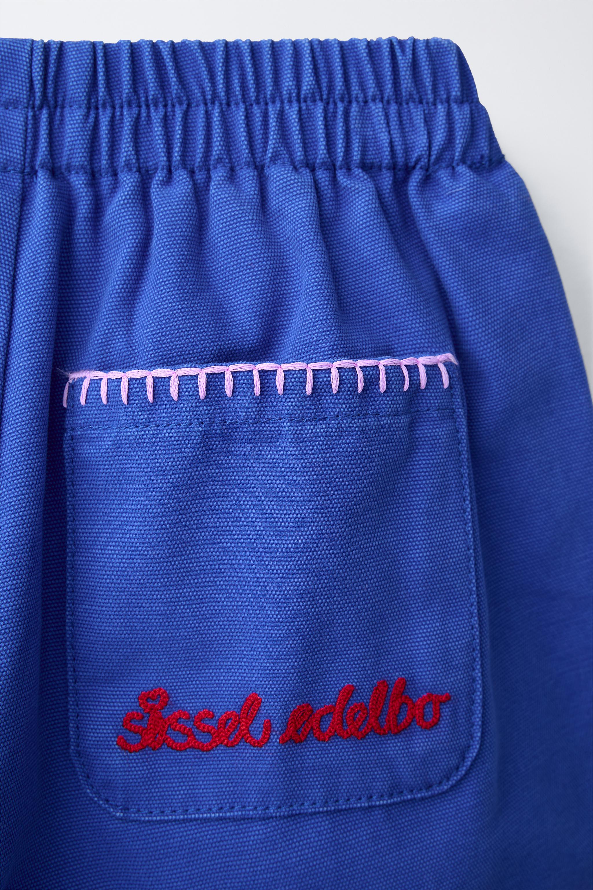PANTALON BAGGY BRODÉ SISSEL EDELBO X ZARA KIDS